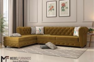 Sofa Sudut Minimalis Chesterfield